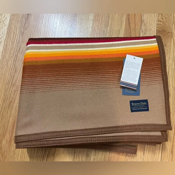 Pendleton Multicolor Striped Blanket from film Killers of The Flower Moon. NWT
